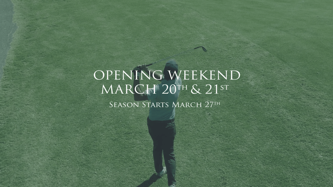 Opening Weekend March 20th and 21st